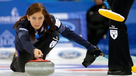 Scotland's Eve Muirhead, seen in this file photo from March, edged Julie Tippin of Woodstock, Ont., 5-4 in a tiebreaker to advance to the Tour Challenge Playoffs on Friday. China World Womens Curling