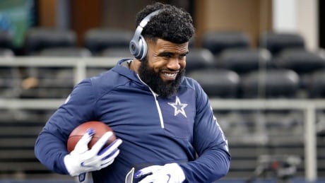 Dallas Cowboys running back Ezekiel Elliott rushed for 104 yards in the team's 19-3 win over the New York Giants on Sunday night. Ezekiel Elliott