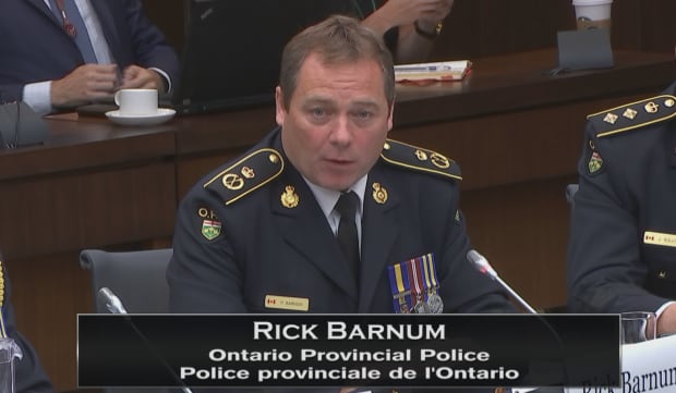 Rick Barnum, OPP deputy commissioner, Commons health committee testimony