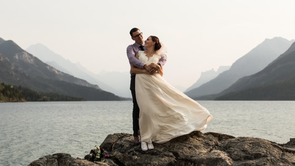 Rod and Tracy Leland were married earlier this month at a family cabin in Waterton Lakes National Park.