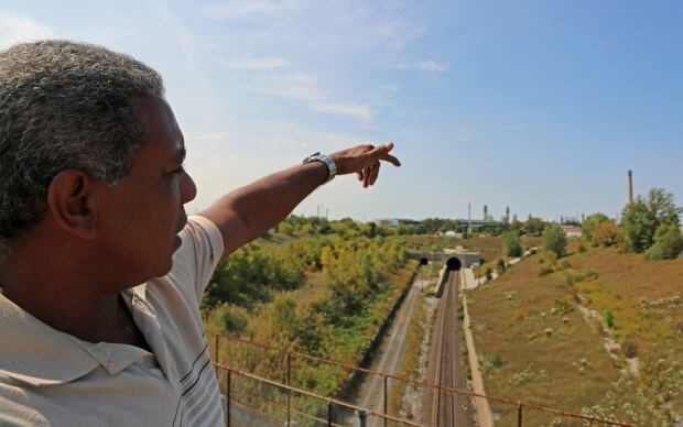 Miguel Padron, train tunnel crossing Sarnia