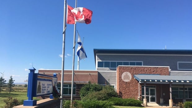 Amherst flag lowered Sept. 13, 2017