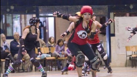 Wesley's speed and petite size makes her a threat at the "jammer" position, kind of like the goal scorer in hockey. Sash Wesley