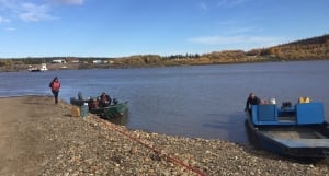 Peel River ferry people stranded
