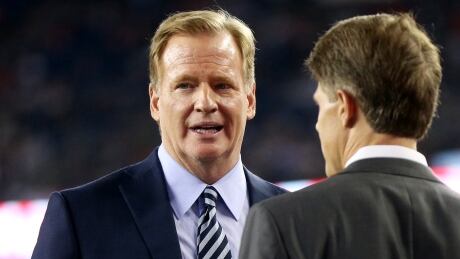 Dallas Cowboys running back Ezekiel Elliott was suspended six games by commissioner Roger Goodell, right, in August following a year-long investigation that he had several physical confrontations last summer with his girlfriend at the time. goodell-roger-090717-620