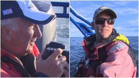 Reg Kempen and Kris Prince are just two of the citizen scientists who document whales off the east coast. Reg Kempen and Kris Prince