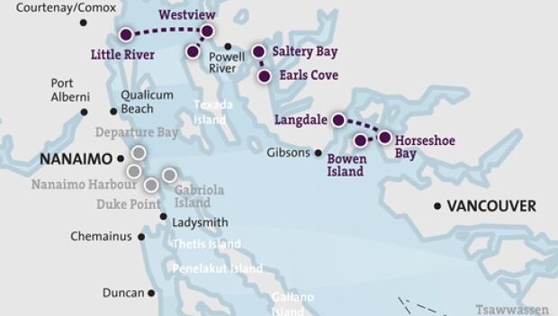 Sunshine coast route map