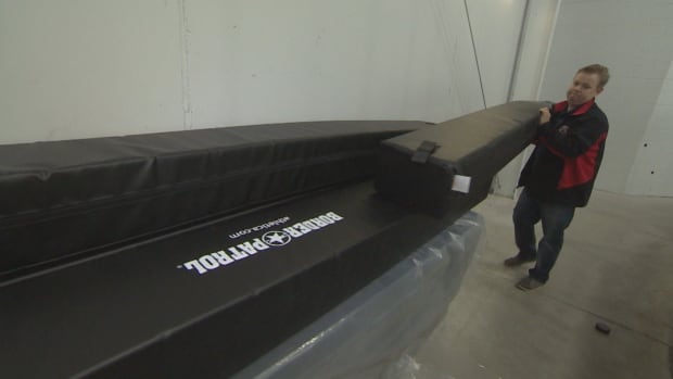 Bumpers used for cross ice hockey