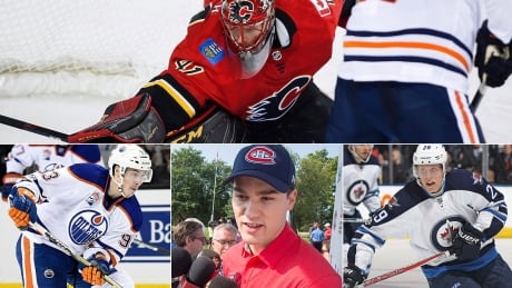Better days seemingly lie ahead for the Canadian NHL teams five of which qualified for the 2017 Stanley Cup playoffs. Eyes will be focused on many players this season, including clockwise from top: Flames goalie Mike Smith, the Jets' Patrik Laine, Habs' Jonathan Drouin and Oilers' Ryan Nugent-Hopkins. smith-mike-1180