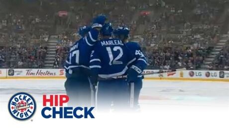 Former San Jose Shark, Patrick Marleau, is in some new duds to start the season. The 38-year-old suited up with his new Leafs teammates for the first time Tuesday night. Hip Check: Patrick Marleau has found a new home