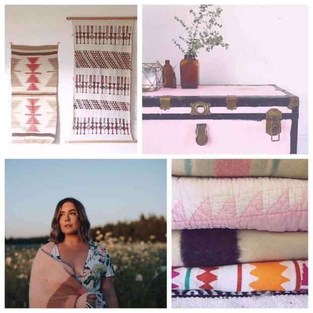Katharine MacDonald collage with vintage items