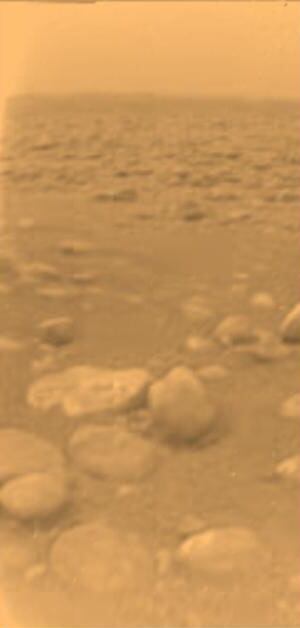 Titan surface from Huygens