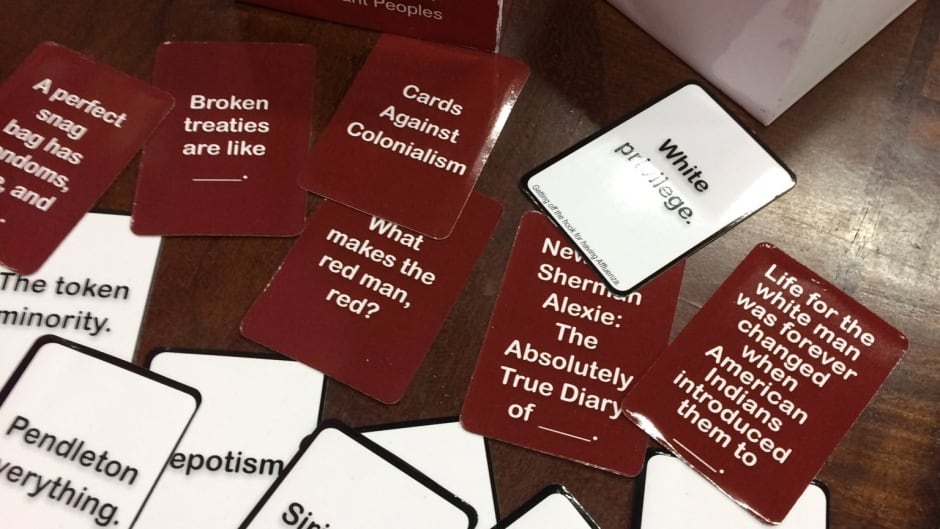 Cards Against Colonialism pokes fun at Indigenous stereotypes and challenges taboos.