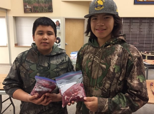 bagging meat
