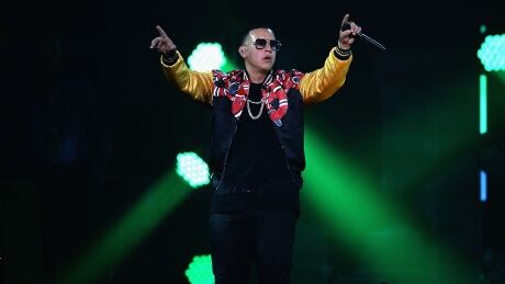 MIAMI, FL - NOVEMBER 05: Daddy Yankee performs on stage at iHeartRadio Fiesta Latina at American Airlines Arena on November 5, 2016 in Miami, Florida. 680553447AP00034_iHeartRadi