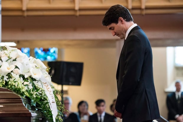 Arnold Chan funeral Trudeau