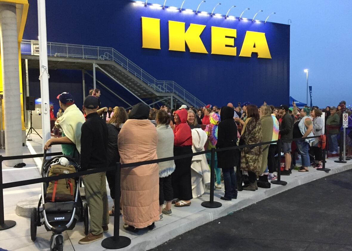 Here are some of the people who waited hours for Ikea to open CBC News