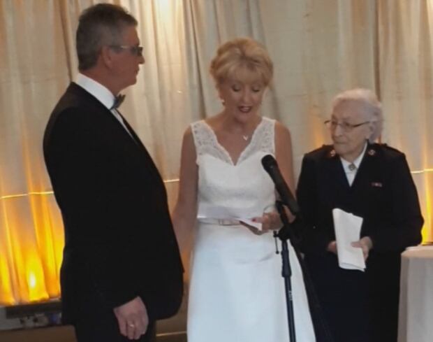 Chris Vardy and Mary Crotty get married