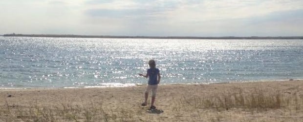 Lake Diefenbaker child fossil hunter