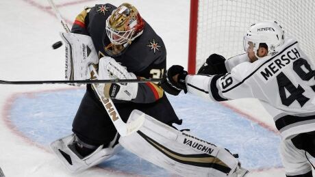 Calvin Pickard spent last season with the Colorado Avalanche before going to Vegas in the June expansion draft. Golden Knights Kings Hockey