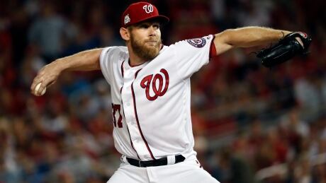 Stephen Strasburg will take the mound for the Washington Nationals in Game 4 after a rainout pushed the game to Wednesday. NLDS Cubs Nationals Baseball