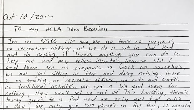 Write a prisoner application picture