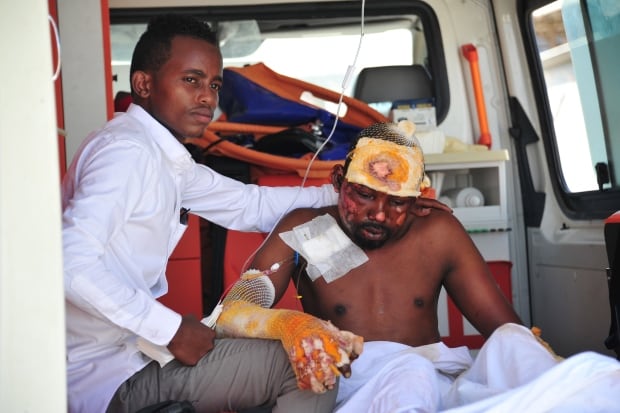 Mogadishu hospitals overwhelmed by casualties after truck bombing Mogadishu hospitals overwhelmed by casualties after truck bombing