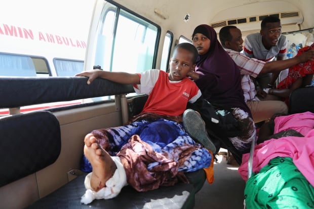 Plane carrying wounded Somalis lands in Turkey