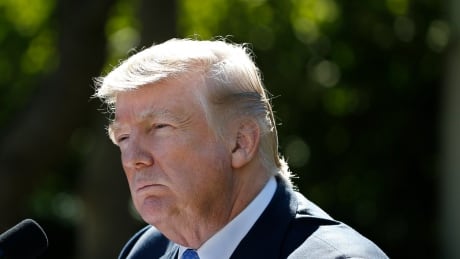 U.S. President Donald Trump listens to a question during a joint news conference with Greek Prime Minister Alexis Tsipras in the Rose Garden of the White House in Washington, U.S., October 17, 2017. USA-GREECE/