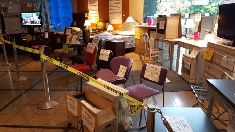 A sampling of the items being sold at the now-closed Empire Landmark hotel. Empire Landmark