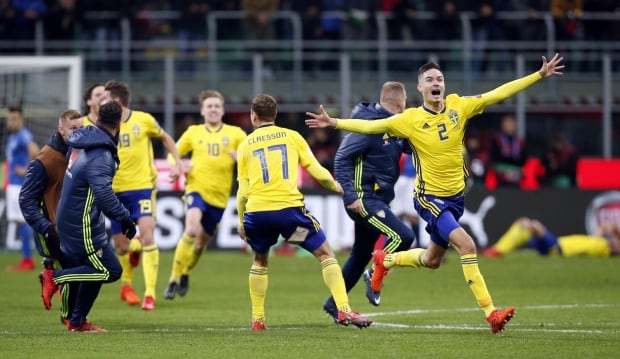 Soccer WCup 2018 Italy Sweden