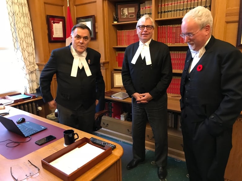 speaker darryl plecas clerk craig james and sergeant at arms gary lenz