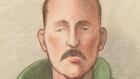 Damien Dubien court sketch second-degree murder Nov. 22, 2017