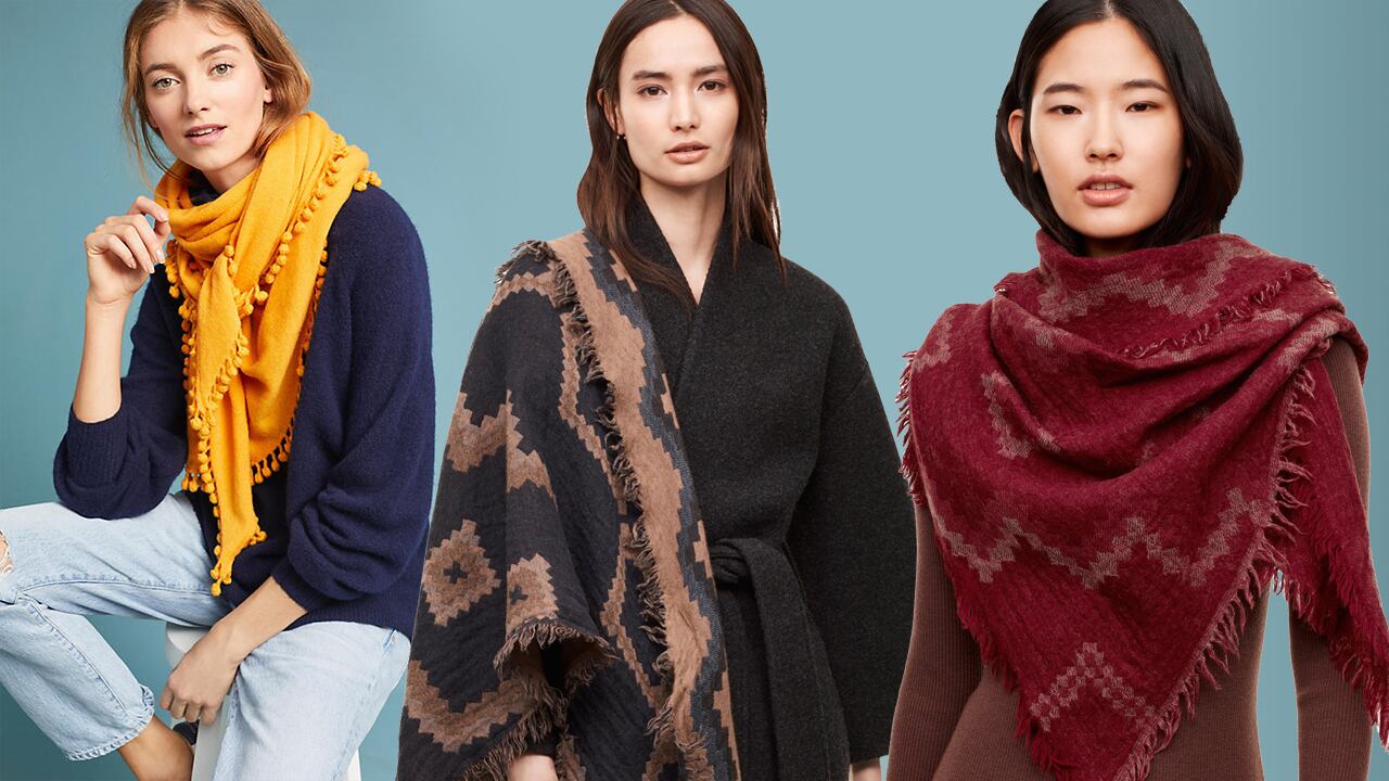 How To Wear A Rectangle Blanket Scarf