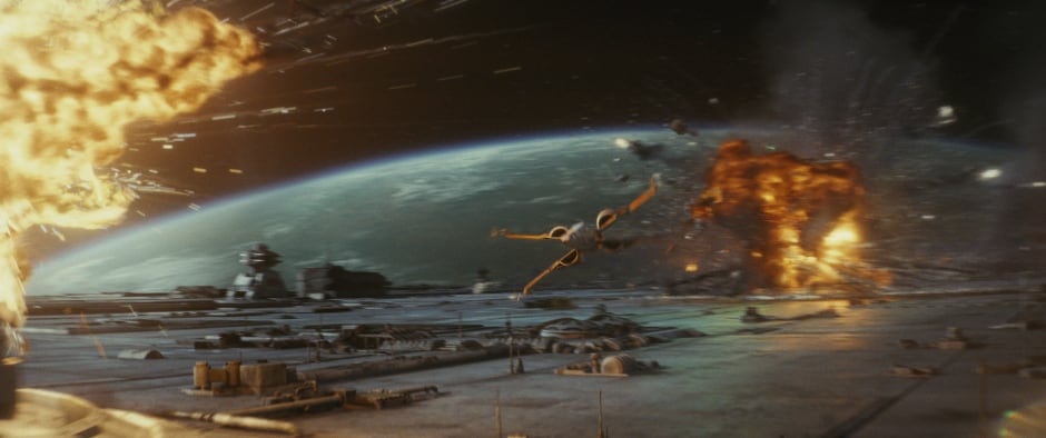 Star Wars space battle