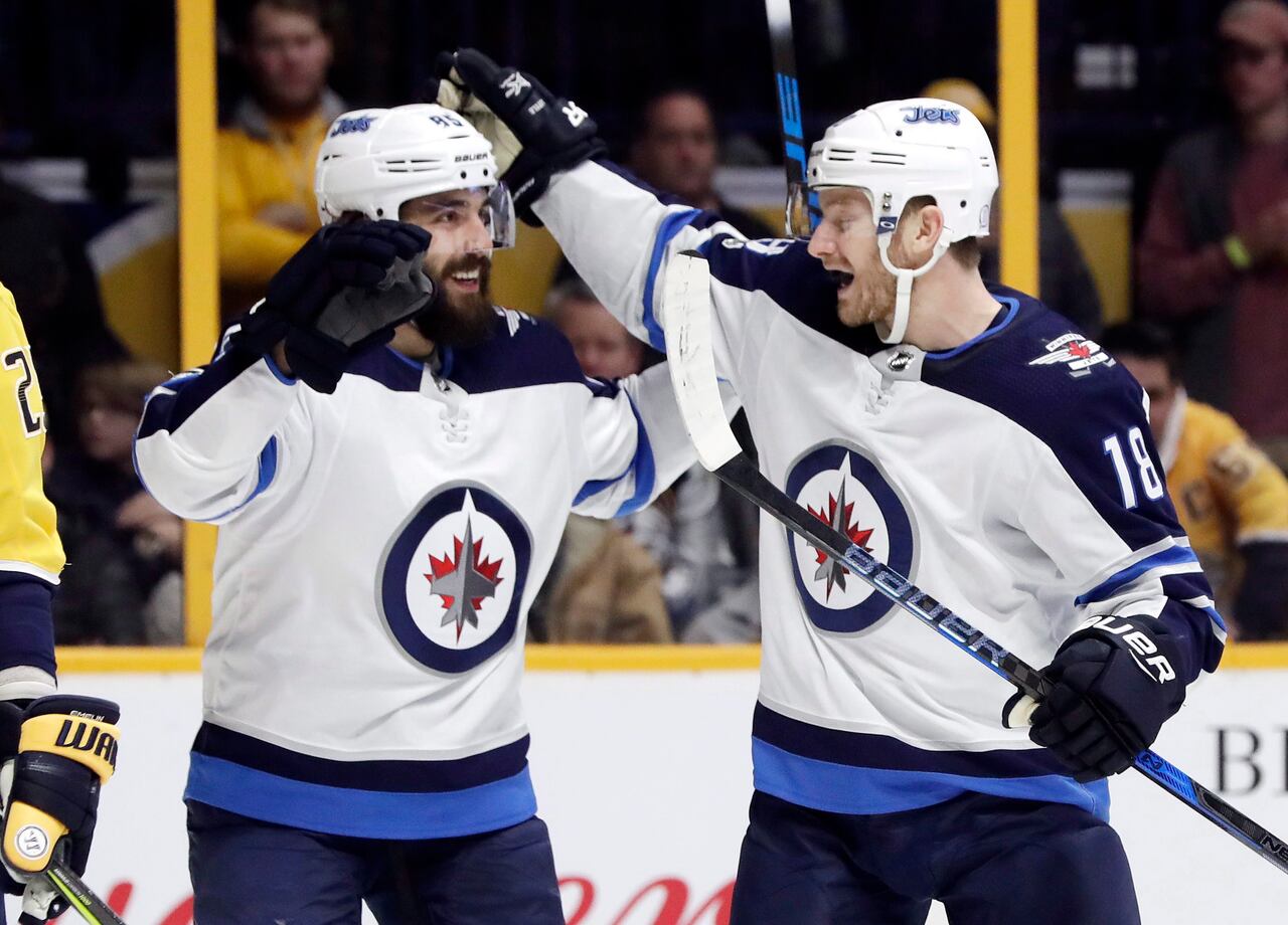 Emotions high for Jets' Morrissey on Hockey Fights Cancer night in Winnipeg