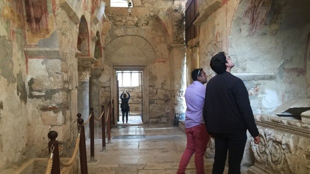 Tourists in Saint Nicholas church