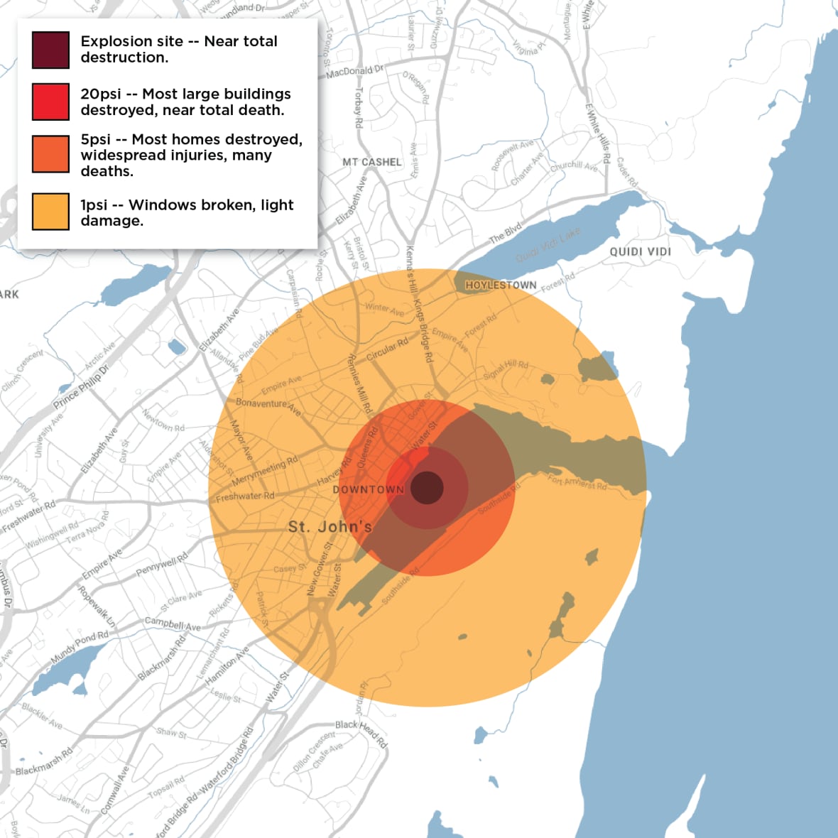 Here's what the Halifax Explosion might look like in other Canadian