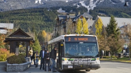 Whistler is trying to encourage more people to take the public transit to reduce congestion. Whistler bus