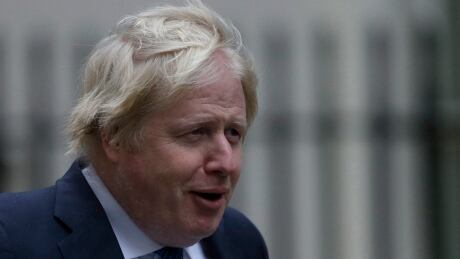 Britain's Foreign Secretary Boris Johnson is shown arriving at 10 Downing in London on Jan. 8, 2018. Britain Politics