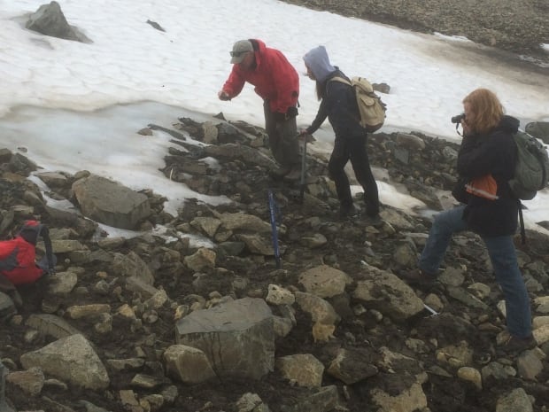 Yukon archaeologist Greg Hare and his team on the ice patches
