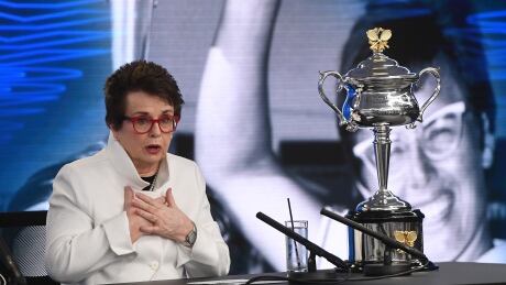 Tennis legend Billie Jean King said on Friday that she believes that the Australian Open should rename one of its venues because of Margaret Court's derogatory remarks against the LBGTIQ community.
King-Billie-Jean-12012018