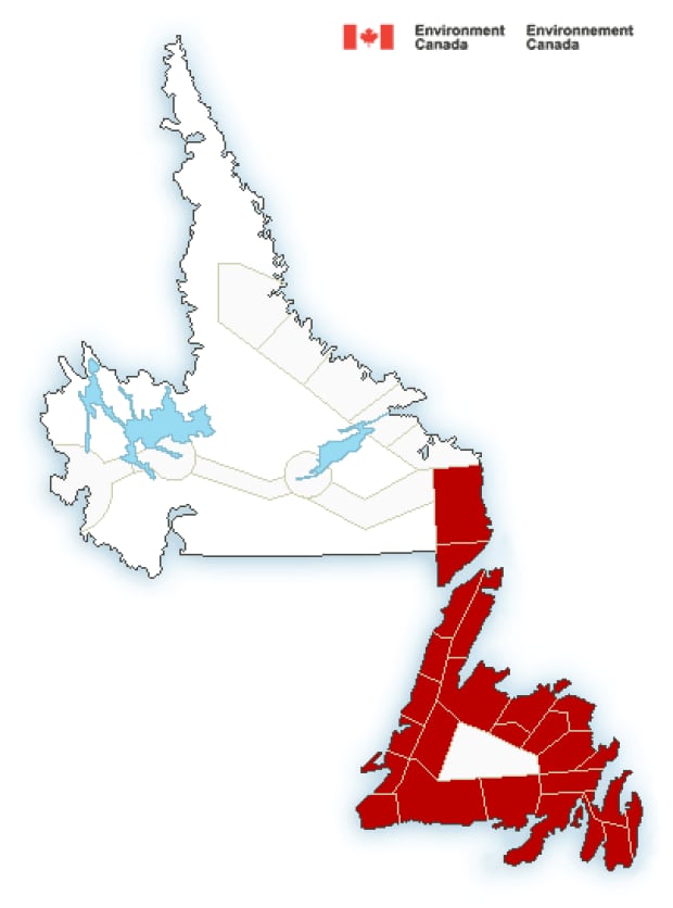 Environment Canada warnings 11 a.m. Saturday