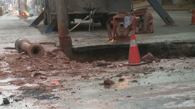 Water main break Charlottetown