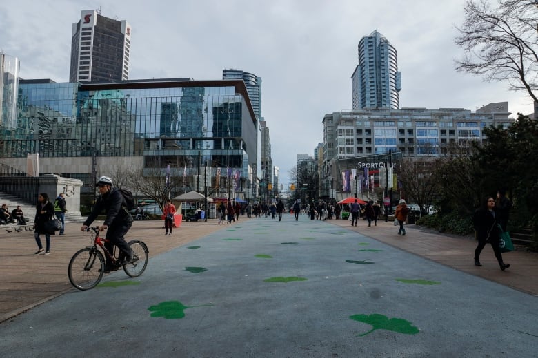 Robson Square not yet the celebrated heart of Vancouver it's