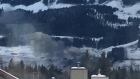 smoke from Elkford Mine explosion