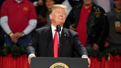 U.S. President Donald Trump speaks at a rally in Pensacola, Florida, on Dec. 8, 2017. USA-ELECTION/ALABAMA-TRUMP