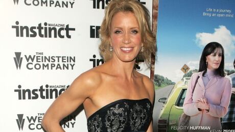 NEW YORK - NOVEMBER 29: Actress Felicity Huffman attends the "TransAmerica" screening at the IFC Center on November 29, 2005 in New York City. (Photo by Peter Kramer/Getty Images) 56250012MA011_Screening_Of_
