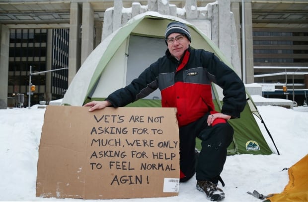 Former soldiers camp out in Ottawa to demand respect, better services Dick-groot