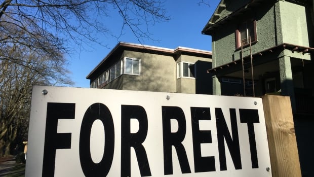A sign that says for rent